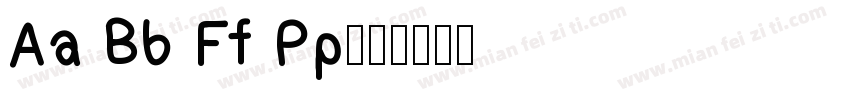 Aa Bb Ff Pp字体转换